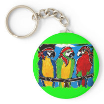 PIRATE PARROTS KEY CHAIN