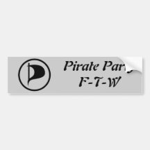 Pirate Party - FTW Bumper Sticker