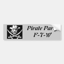 Pirate Party - FTW Bumper Sticker