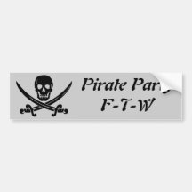 Pirate Party - FTW Bumper Stickers
