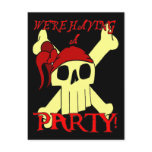 PIRATE PARTY INVITATION postcards