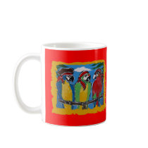 Pirate Party  Parrots Mug