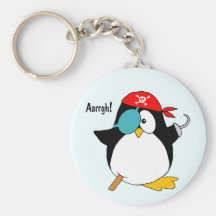 Pirate Penguin Key Chain