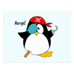 Pirate Penguin Post Card