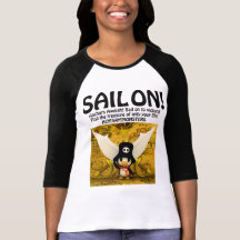 Pirate Penguin Sail on! Tee シャツ