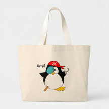 Pirate Penguin Tote Bag