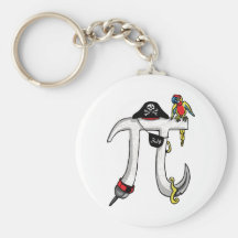 Pirate Pi Day Gear Keychains