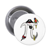 Pirate Pi Day Gear Pins