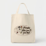 Pirate Pi Day Oval Tote Bags