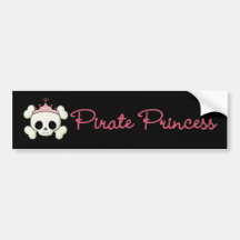 Pirate Princess Bumper Stickers