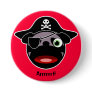 Pirate Pug Button