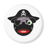 pirate pug magnet