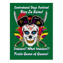 Pirate Queen Change Dates Please View Notes Post Card