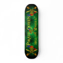 Pirate Queen Hell Skateboard Green