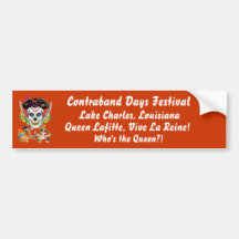 Pirate Queen Lafitte Who's the Queen?! View Hints Bumper Stickers
