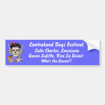 Pirate Queen Lafitte Who's the Queen?! View Hints Bumper Sticker