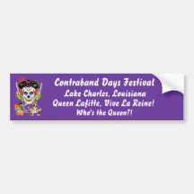 Pirate Queen Lafitte Who's the Queen?! View Hints Bumper Stickers