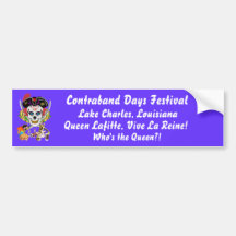 Pirate Queen Lafitte Who's the Queen?! View Hints Bumper Sticker