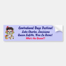 Pirate Queen Lafitte Who's the Queen?! View Hints Bumper Stickers