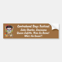 Pirate Queen Lafitte Who's the Queen?! View Hints Bumper Stickers