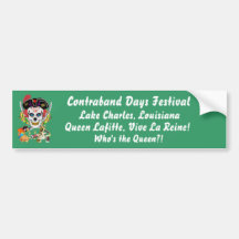 Pirate Queen Lafitte Who's the Queen?! View Hints Bumper Sticker