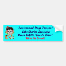 Pirate Queen Lafitte Who's the Queen?! View Hints Bumper Sticker