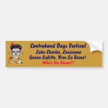 Pirate Queen Lafitte Who's the Queen?! View Hints Bumper Sticker