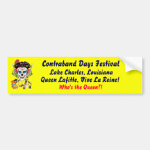 Pirate Queen Lafitte Who's the Queen?! View Hints Bumper Sticker