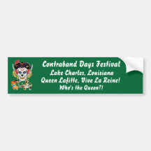 Pirate Queen Lafitte Who's the Queen?! View Hints Bumper Stickers