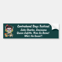 Pirate Queen Lafitte Who's the Queen?! View Hints Bumper Stickers
