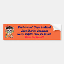 Pirate Queen Lafitte Who's the Queen?! View Hints Bumper Sticker