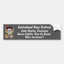 Pirate Queen Lafitte Who's the Queen?! View Hints Bumper Stickers