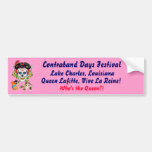 Pirate Queen Lafitte Who's the Queen?! View Hints Bumper Stickers