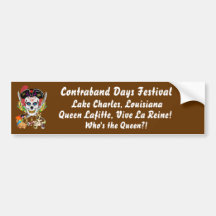 Pirate Queen Lafitte Who's the Queen?! View Hints Bumper Stickers