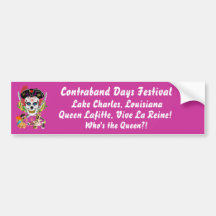 Pirate Queen Lafitte Who's the Queen?! View Hints Bumper Stickers