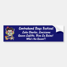 Pirate Queen Lafitte Who's the Queen?! View Hints Bumper Sticker