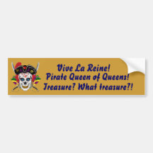 Pirate Queen of Queens Bumper Sticker