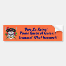 Pirate Queen of Queens Bumper Sticker