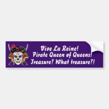 Pirate Queen of Queens Bumper Stickers