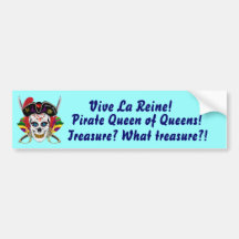 Pirate Queen of Queens Bumper Stickers