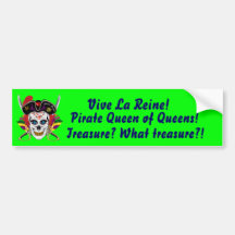 Pirate Queen of Queens Bumper Stickers