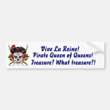 Pirate Queen of Queens Bumper Stickers