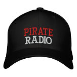 PIRATE, RADIO embroidered hats