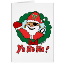 Pirate Santa Card