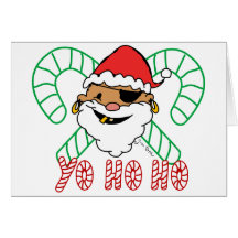 Pirate Santa Emblem Card