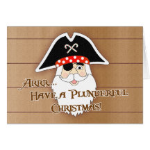Pirate Santa Greeting Card