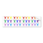 Pirate shears rainbow transparent 2009 bumper stickers