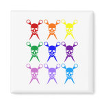 Pirate shears rainbow transparent 2009 magnets