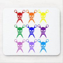 Pirate shears rainbow transparent 2009 mouse pads
