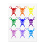 Pirate shears rainbow transparent 2009 postcards
